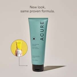 Acure | Shampoo Ultra Hidratante para Cabello Seco y Dañado | Con aceite de argán y semilla de calabaza | Sin parabenos 236 mL