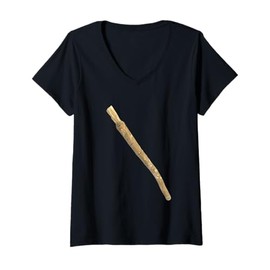 Womens Miswak Toothbrush Chewing Stick V-Neck T-Shirt