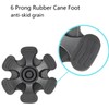 Cane Tips 6 Support Rubber Walking Cane Tips 3/4 Inch