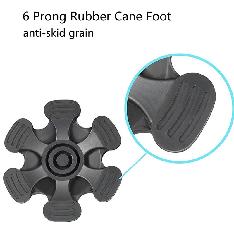Cane Tips 6 Support Rubber Walking Cane Tips 3/4 Inch