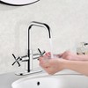 Duttao Bathroom Sink Faucet, 4 Inch Single Hole or 3