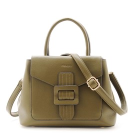 FIRANO 302617 Filano Women's Belt Buckle Handbag, Khaki