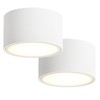 KYOTECH 2 x LED Surface-Mounted Spotlights, 3000 K Ceiling Spotlights,