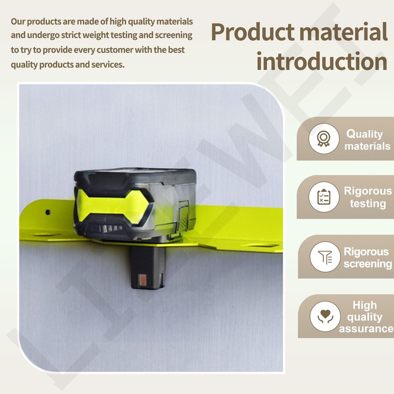 LIZEWEI 2 Pcs Metal Ry-obi 18V Battery Holder/Battery Wall Mount