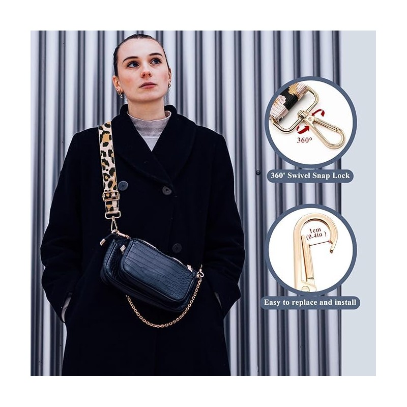 LYSAIMG Wide Purse Strap - 5CM Fashion Shoulder Strap for