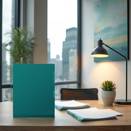 Winnable 12 Pack Poly Folders, Letter Size Files, 50-Sheet Capacity – Transparent Green