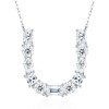 Pass Diamond Tester Letter E Multi Cut VVS Moissanite Necklace