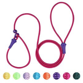 Dosuyi No Pull Dog Leash, Slip Lead 5.9 FT Lightweight Doggy Training, Puppy Leash for Small Medium Dogs 8 Colors Classic Pet Rope