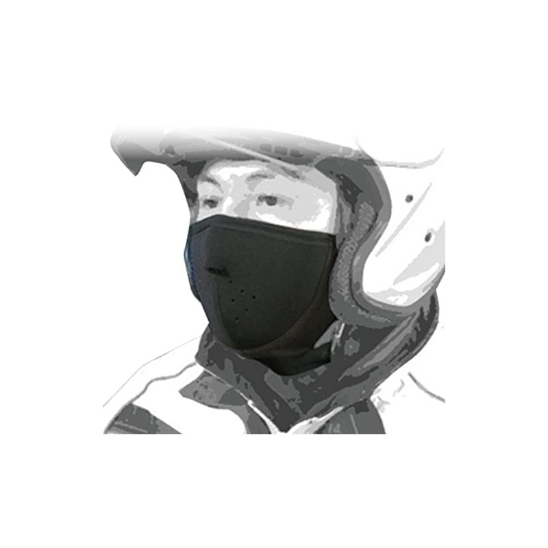 ROUGH & ROAD RR5856BK Face Mask, Half Face Mask, Black,