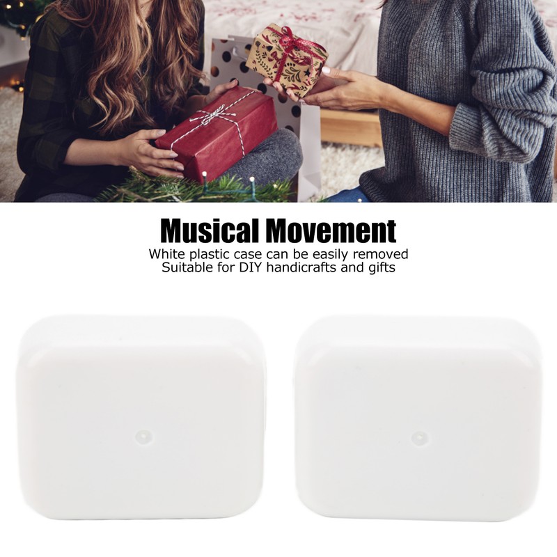 2pcs Music Box Musical Movement Wind Up Note DIY Exquisite