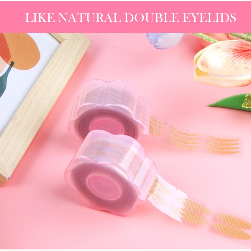 Set of 1200 Invisible Eyelid Strips for Instant Lifting, No