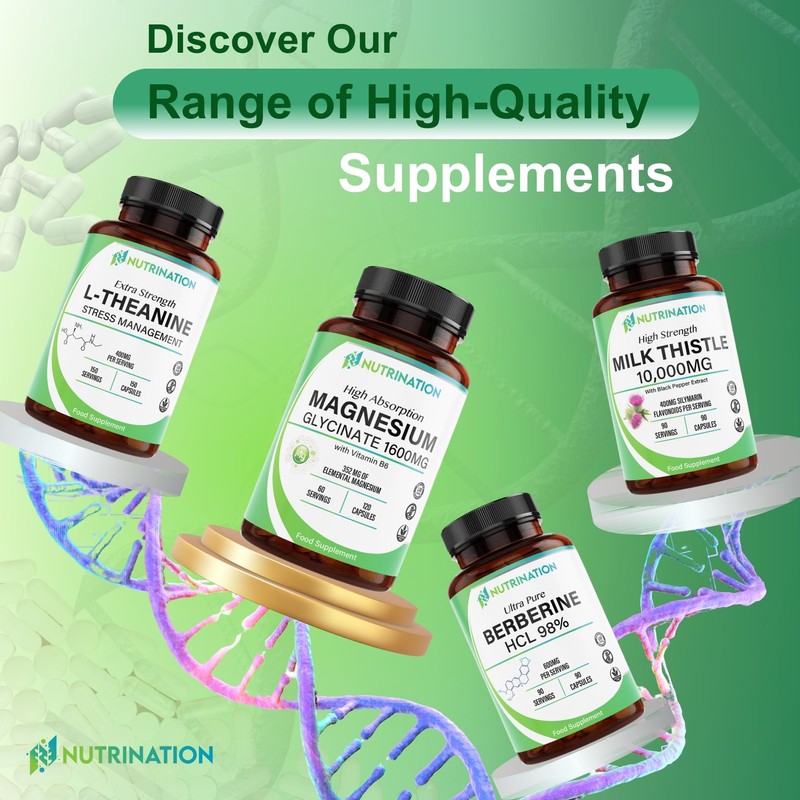 Magnesium Glycinate Supplement 1600mg with Vitamin B6, 352mg of Elemental