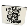 Funny Raccoon Makeup Bag Sarcastic Animal Humor Cosmetic Bag Raccoon