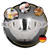 TronicXL Set of 3 Stainless Steel Kitchen Strainer Pasta Strainer