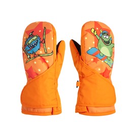 Ziener Unisex - Babies Lemmi Ski Gloves, New Orange, 86 cm