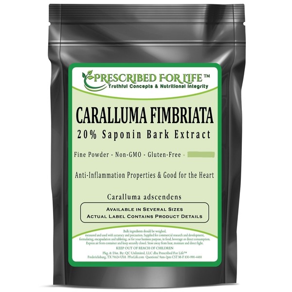 Prescribed For Life Caralluma Fimbriata - 20% Saponin Bark Extract
