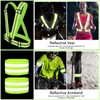 ABRVUAHM Reflective Running Vest, Elastic Adjustable Reflective Vest Gear High