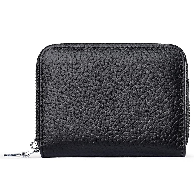 Yocipa Genuine Leather Coin Case, 6 Compartments, Women's, Mini Wallet,