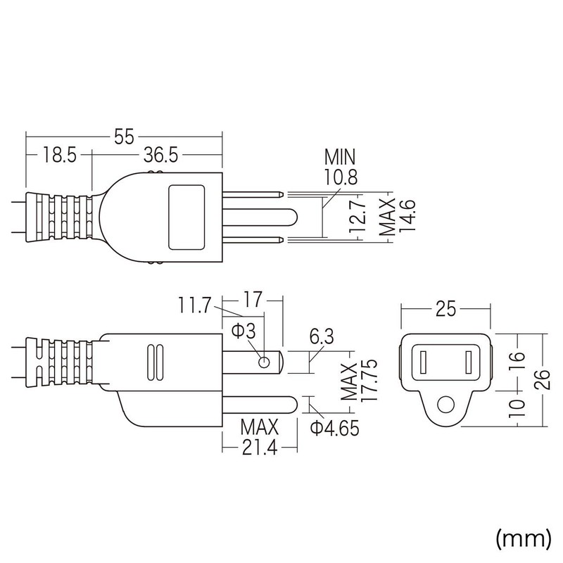 sanwasapurai Power Tap, 3P, 4 1pc 5 m Tap – mg341 N2 – 5 