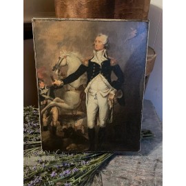 Handmade Primitive Americana Decorative Canvas Print 8x10 Reproduction