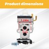 Amazeful 575459001 Carburetor for RedMax GZ23N GZ25N BCZ260TS GZ30N BCZ3060TS