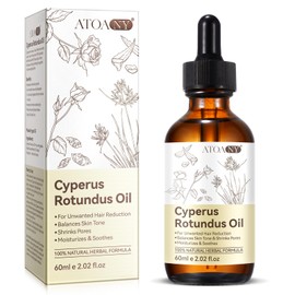 Cyperus Rotundus Oil for Hair Removal, 100% Natual Cyprus Rotundus Oil Cypress Oils Hair Inhibitor, Reducing Body Hair Growth, Moisturizes & Soothes Skin, Shrink Pores, For All Skin Types, 2.02 Fl.Oz