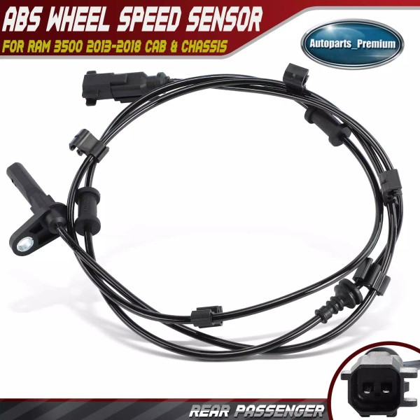 Unbranded Rear Passenger Side ABS Wheel Speed Sensor for Ram
