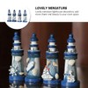 IMIKEYA Party Pack of 4 Mini Lighthouse Office Table Decoration