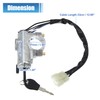 X AUTOHAUX Ignition Key Switch Steering Lock Cylinder W/Key 48700-01G25