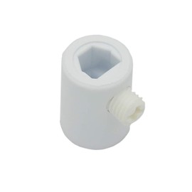Cable Strain Relief for Thick Cables, Thread M10 x 1, Plastic White Diameter 22 x 16 mm