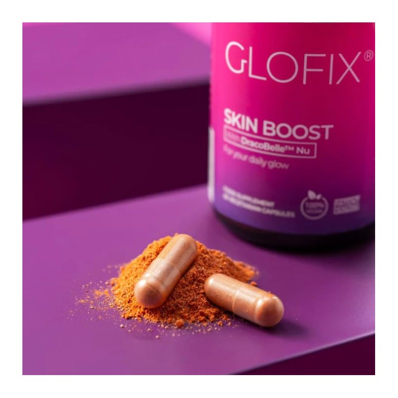 Skin Boost Food SupplementGlofix, Vegan, 60 Capsules
