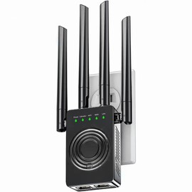 WiFi Extender Signal Booster for Home: Wireless Internet Repeater Range Coverage Up to 9998 Sq.Ft and 45+ Devices