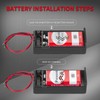 DAIERTEK 9V Battery Holder, 9 Volt Battery Holder with ON/Off
