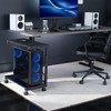 VIVO Large Mobile Adjustable PC Cart, Premium CPU Computer Tower