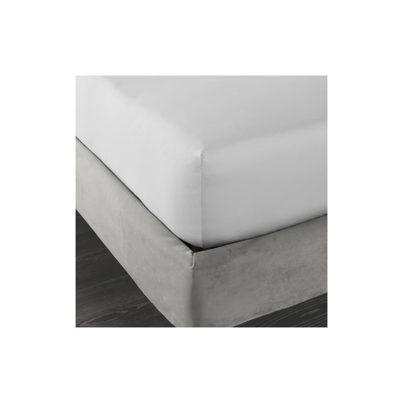 Bianca 400 Thread Count Cotton Sateen Double Fitted Sheet Dove