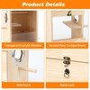 Rypet Transparent Bird Nest Boxes, Wood Parakeet Nesting Box for