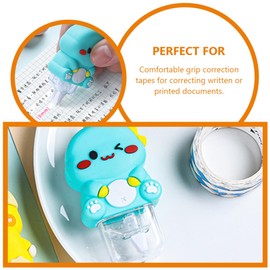 Operitacx 4 Stück Korrekturband mit Süßem Dinosaurier Tragbares Korrektur Tape für Schüler und Büro Schnellen Korrigieren von Texten und Dokumenten Sicher für Fotos