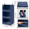 GRANNY SAYS 3-Shelf Closet Organizers and Storage, Foldable Hanging Closet