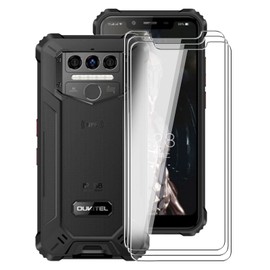 for Oukitel WP9 Screen Protector Tempered Galss, KJYF [3 Pack] High Clear [9H Hardness] [Bubble Free] Screen Tempered Glass Protective Film for Oukitel WP9 6.86 Inch.