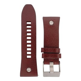 Diesel Men's Watches 28 mm Brown Leather Original Replacement Strap for DZ7314, brown, Strap.