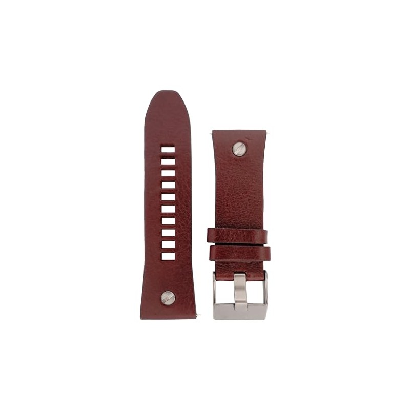 Diesel Men's Watches 28 mm Brown Leather Original Replacement Strap