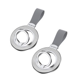 Smartphone Ring, Mag Safe, Portable Ring, Set of 2, Double-Sided Magnet, Angle Adjustable, 360° Rotation, Thin, Fall Prevention, Ring Type, Stand Function, Magnetic Ring, Holding Ring, Finger Ring,