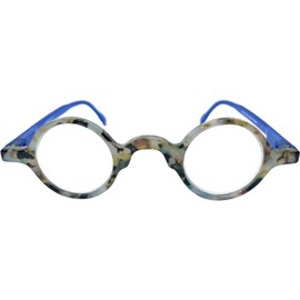 Incredible Bargains The Professor, Plastic Round Style Reading Glasses + 2.75 Blue Tortoise