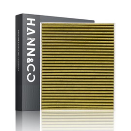 HANN&CO HEPA Activated Carbon Cabin Air Filter With Silver Ion Technology Provides Up To 24 Months of Protection，Suitable For Hyundai Tucson，Kona；KIA Sportage，Soul Replacement CF12160（HCC1811-Y）