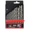 DEKTON DT80221 Hess Drill Set, Black/Red, 2 mm-8 mm, Set
