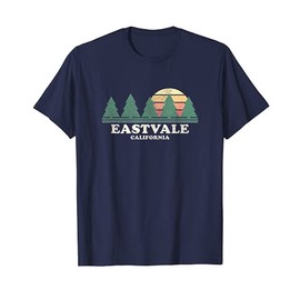 Eastvale CA Vintage Throwback Tee Retro 70er Jahre Design T-Shirt