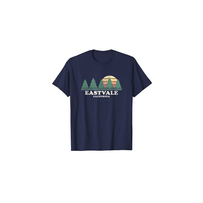 Eastvale CA Vintage Throwback Tee Retro 70er Jahre Design T-Shirt