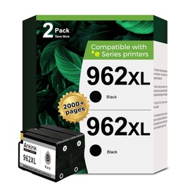 962XL 2 Black Ink Cartridges Replacement for HP 962 XL Work for OfficeJet Pro 9015e 9018e 9025e 9010 9015 9018 9020 9025 9012 9010e 9014e 9016e 9019e 9020e 9022e 9026e 9027e 9028e Printer, 2 Pack
