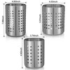 mekueeex Metal Utensil Holder Set, Small SUS401 Steel Utensil Holder