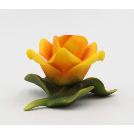 Cosmos Gifts Fine Porcelain Yellow Rose Figurine, 2-1/2" H C
